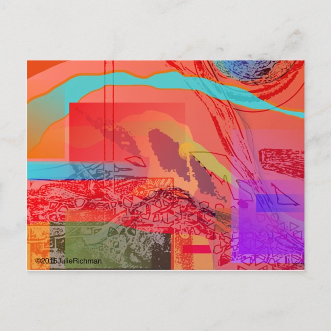 Abstract Outer Space postcard (Front)