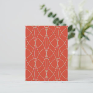 Abstract Oval Design Postcard
