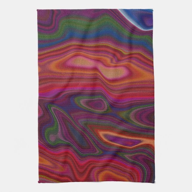 Abstract Overload Tea Towel (Vertical)