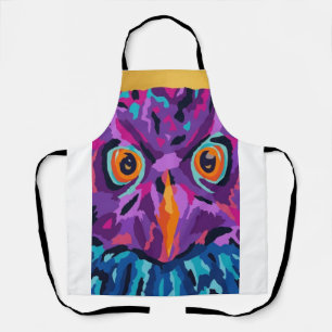 Abstract owl apron
