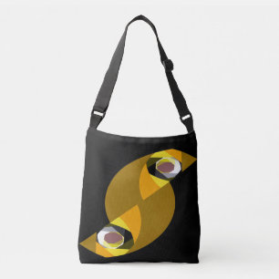 ABSTRACT OWL CROSSBODY BAG