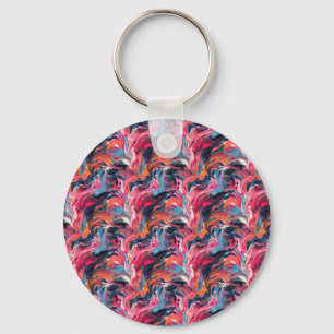 Abstract Paint 01 Key Ring