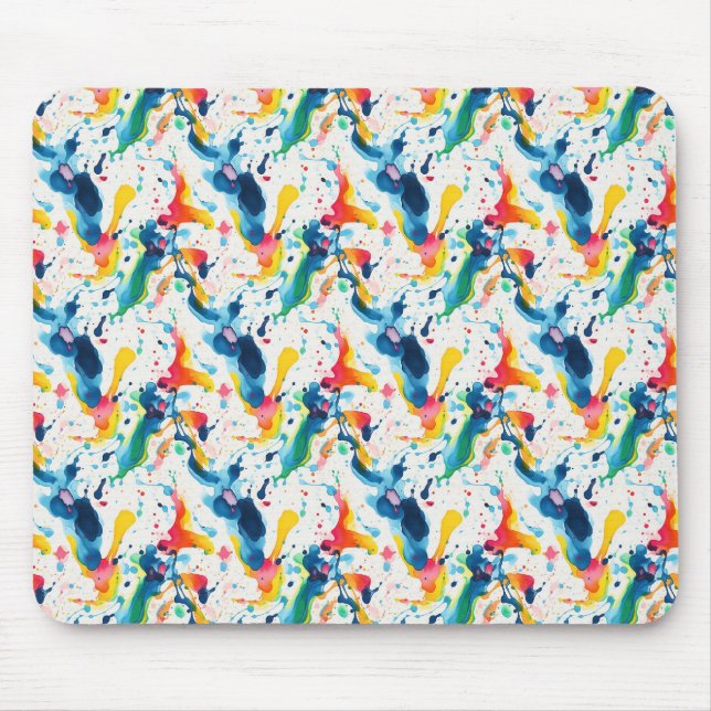 Abstract Paint 02 Mouse Mat (Front)