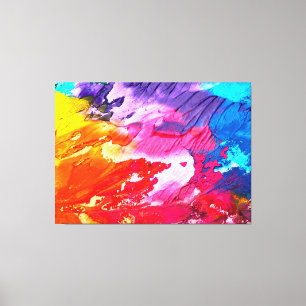 Abstract Paint Canvas Print