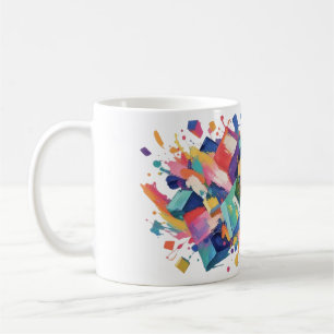 Abstract Paint Collision Coffee Mug
