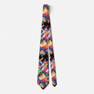 Abstract Paint Collision Tie