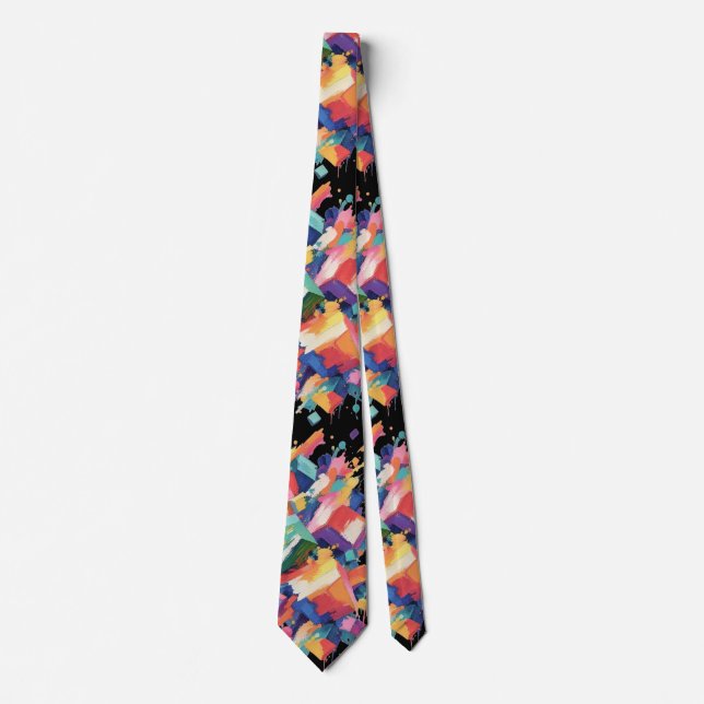 Abstract Paint Collision Tie (Front)