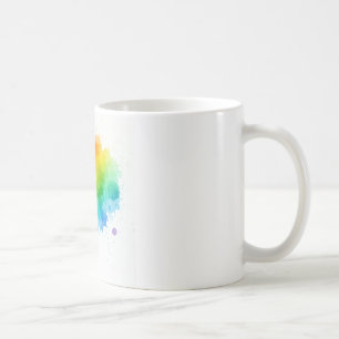 Abstract Paint Colour Ceramic Mug - Artistic and V