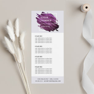 Abstract Paint Logo   Pricing or Services Rack Card