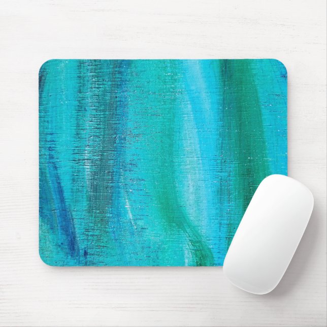 Abstract Paint Pattern Mouse Mat (With Mouse)