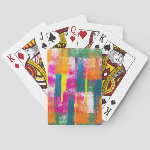 Abstract Paint Pattern Playing Cards