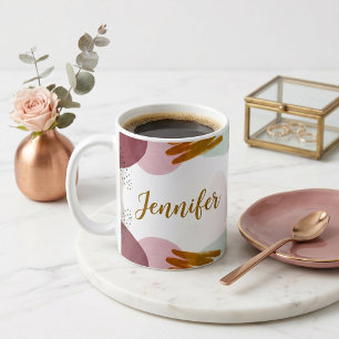Abstract paint personalised  coffee mug
