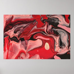 Abstract - Paint - Raspberry Nebula Poster