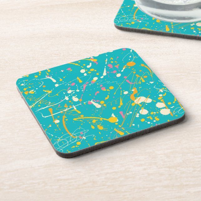 Abstract Paint Splash Coaster (Left Side)