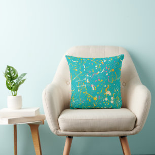 Abstract Paint Splash Cushion
