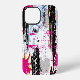 Abstract paint splash, seamless pattern. iPhone 12 case