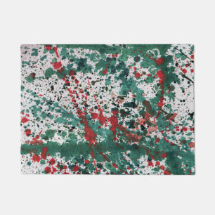 Abstract Paint Splashed Artistic Splashes          Doormat
