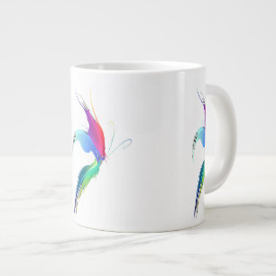 Abstract Paint Splatter Butterfly Large Coffee Mug