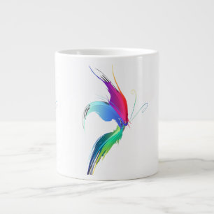 Abstract Paint Splatter Butterfly Large Coffee Mug