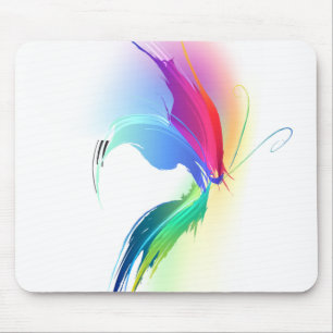 Abstract Paint Splatter Butterfly Mouse Mat