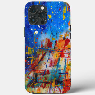 Abstract Paint Splatter iPhone 13 Pro Max Case