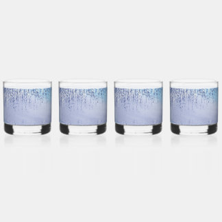 Abstract Paint Splatter Drinking Glass