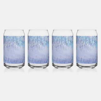 Abstract Paint Splatter Drinking Glass