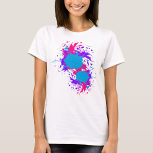 Abstract Paint Splatter Women's Basic T-Shirt
