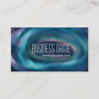 Abstract Paint Swirl Business Card