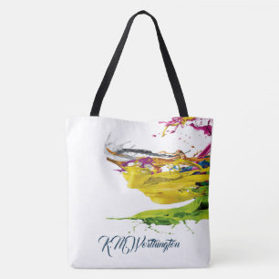 Abstract Paint Tote 2 See Back