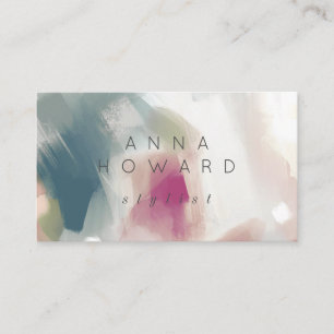 Abstract Paintbrush Stroke Fine Art Business Card