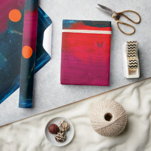 Abstract Painted Art Gift Wrapping Paper