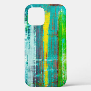 Abstract painted canvas. Oil paints on a palette. iPhone 12 Case