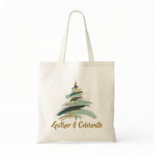 Abstract Painted Christmas Tree