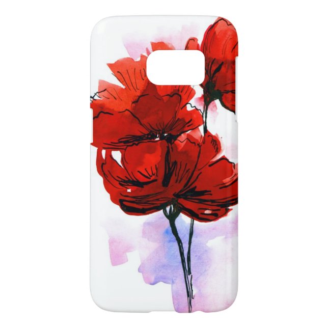 Abstract painted floral background 2 Case-Mate samsung galaxy case (Back)