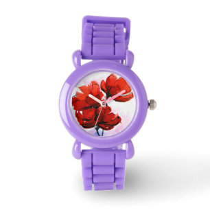 Abstract painted floral background 2 watch