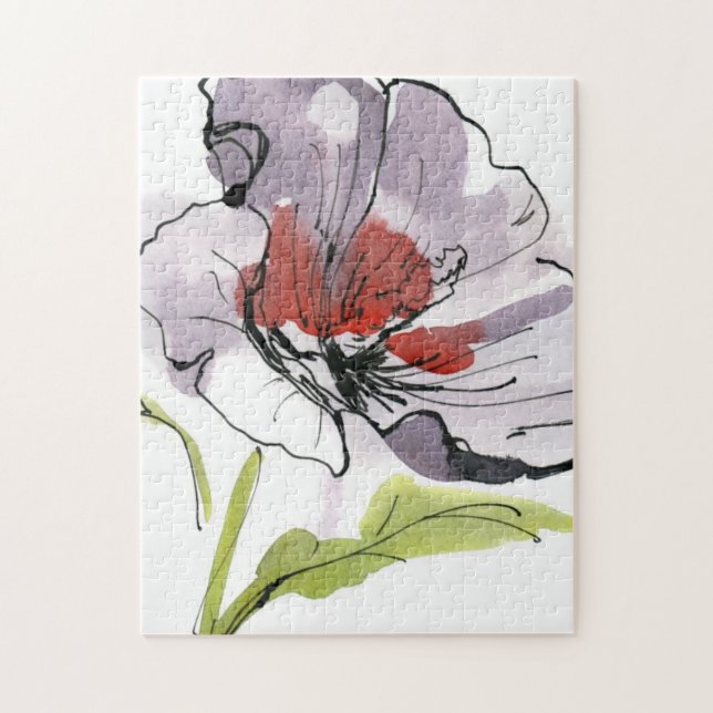 Abstract painted floral background 3 jigsaw puzzle (Vertical)