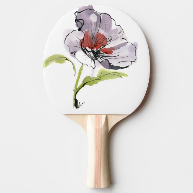 Abstract painted floral background 3 ping pong paddle (Front)