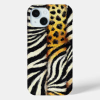 Abstract Painted Mixed Wild Animal Print