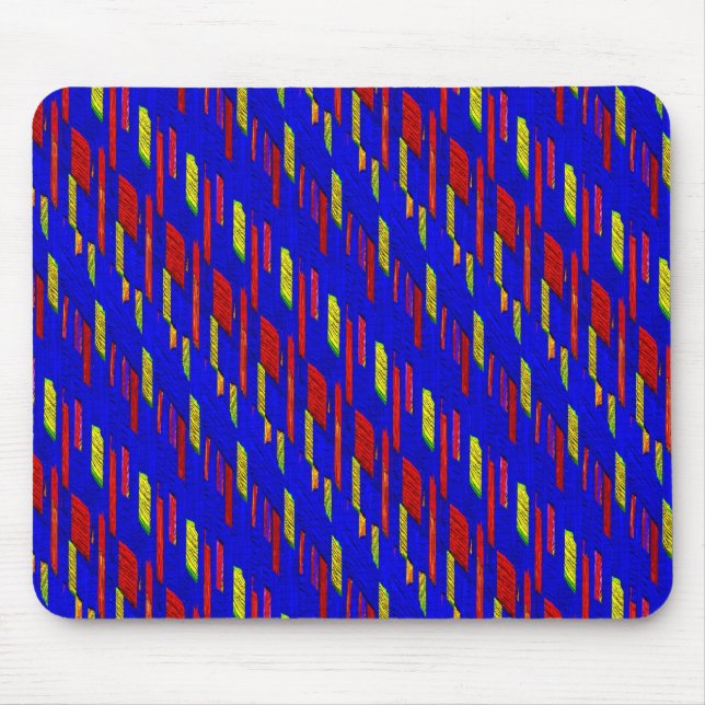 Abstract Painted Pattern Mouse Mat (Front)