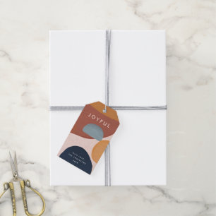Abstract Painted Shapes Holiday Gift Tags