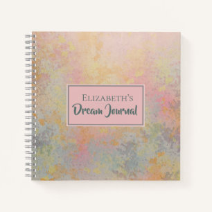 Abstract Painted Spatter Pattern Dream Journal
