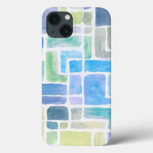 Abstract painted watercolor background. iPhone 13 case
