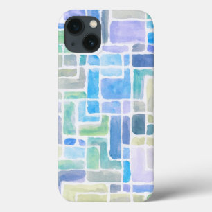 Abstract painted watercolor background. iPhone 13 case