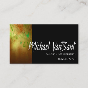 "Abstract" Painter, Graphic Artist, Art Director Business Card