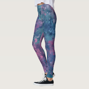 Abstract Painterly Splatter Leggings