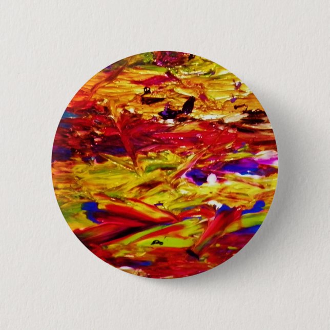 Abstract Painting 6 Cm Round Badge (Front)