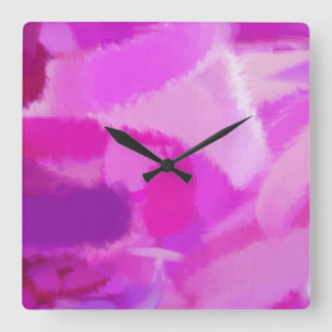 Abstract Painting   Abstract Art 2 Square Wall Clock