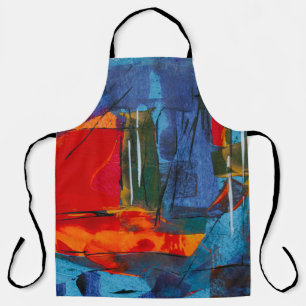 Abstract painting apron