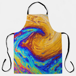 Abstract painting apron
